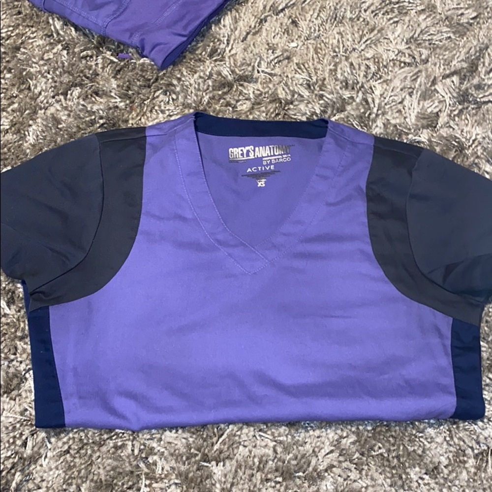 Greys anatomy Purple scrub set